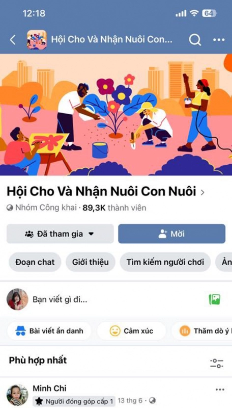 Các hội, nhóm này thường có tới vài chục nghìn thành viên.