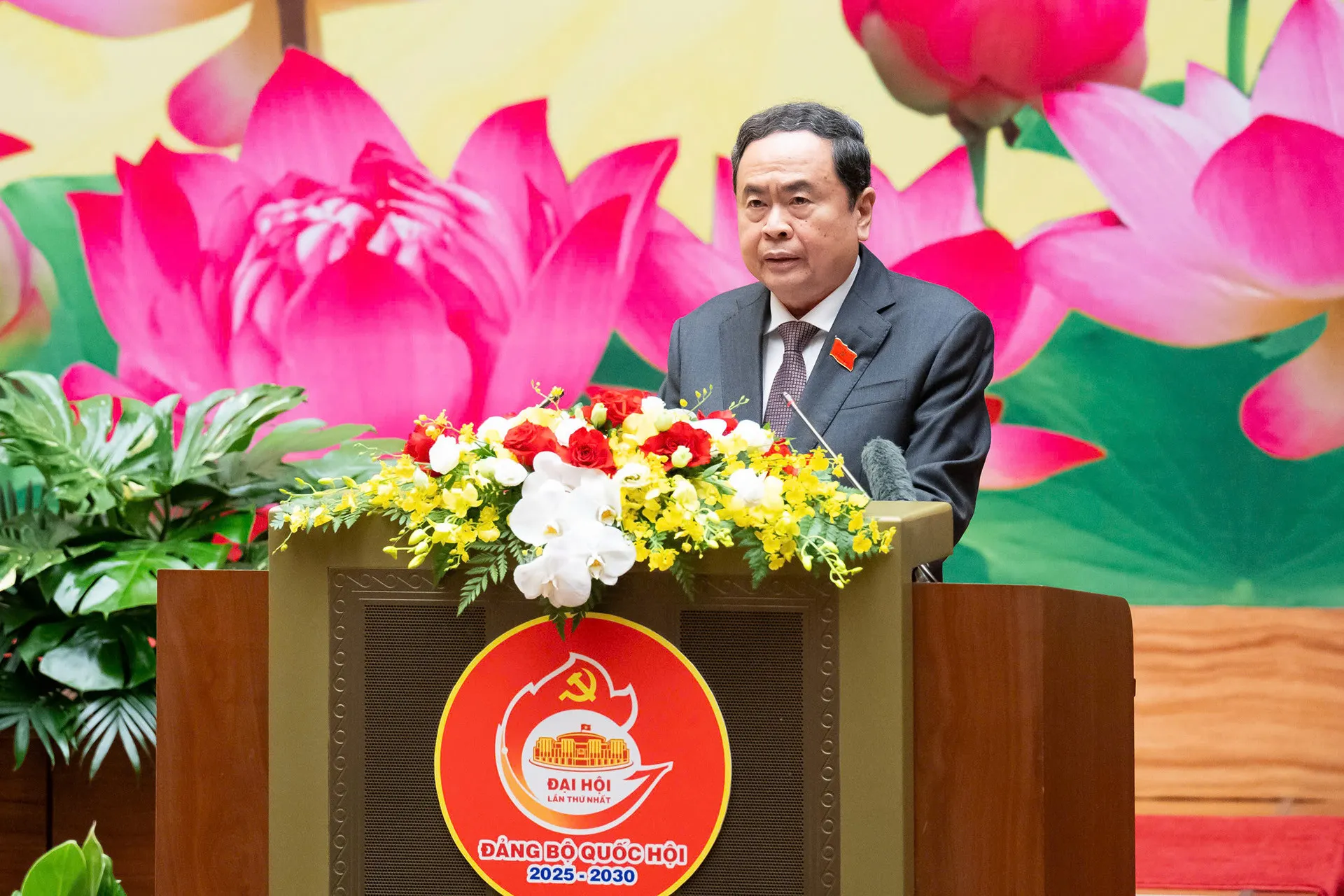 Chủ tịch Quốc hội Trần Thanh Mẫn phát biểu khai mạc. Ảnh: Quốc hội