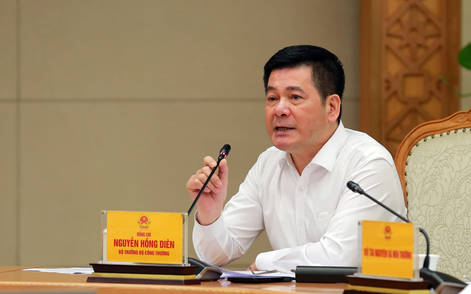 Bộ trưởng Bộ Công Thương Nguyễn Hồng Diên. Ảnh: VGP. 