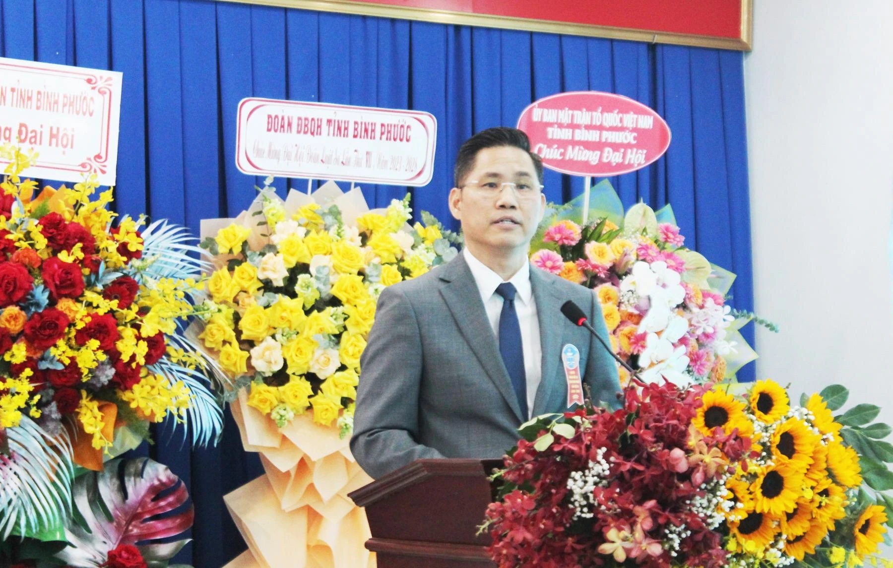 Luật sư Nguyễn Hải Nam, Phó Chủ tịch Liên đoàn Luật sư Việt Nam phát biểu tại Đại hội.