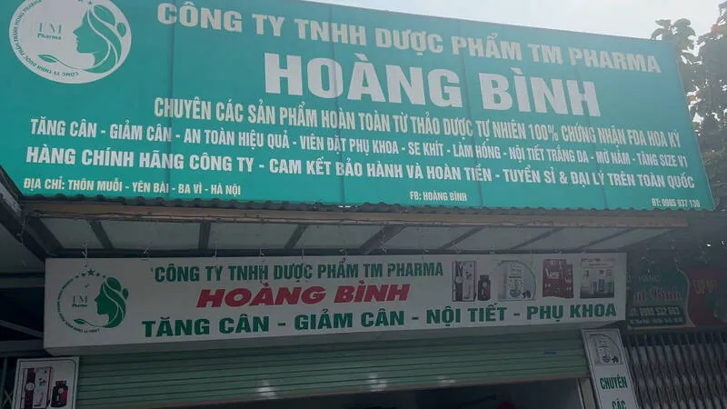 Trụ sở của Thanh Mong Pharma - nhà của Giám đốc kinh doanh Hoàng Bình tại thôn Muỗi (Ba Vì, Hà Nội). Ảnh: Nhóm PV