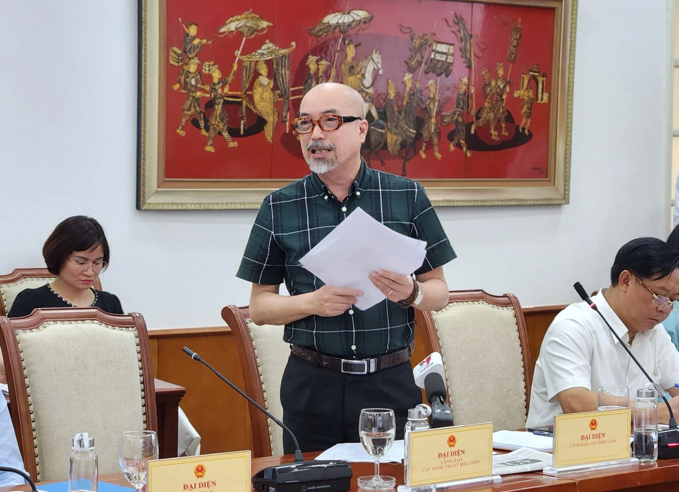 Ông Vi Kiến Thành tại họp báo thường kỳ quý I/2024 của Bộ VH-TT&DL (Ảnh: Ban Tổ chức).
