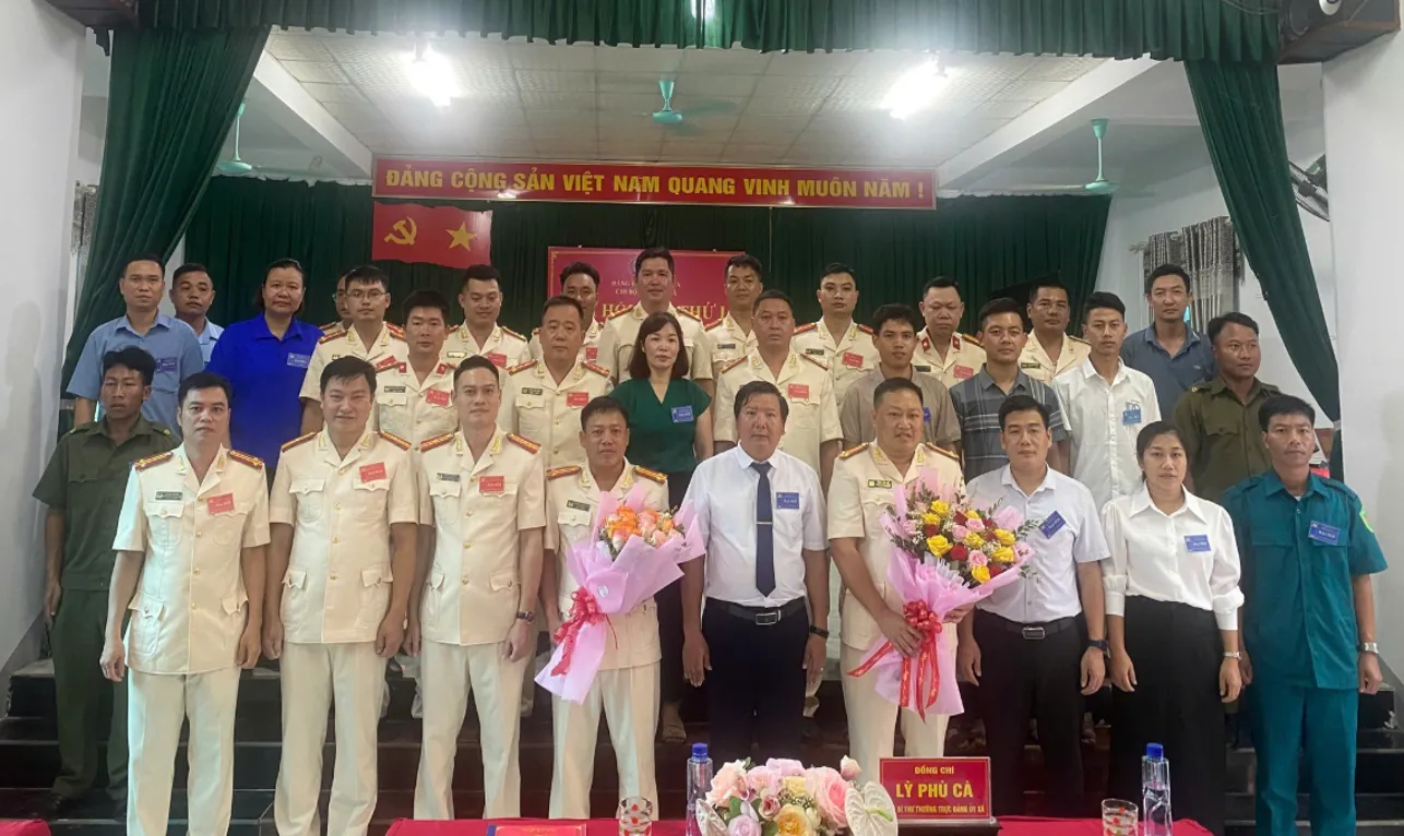 Chi bộ Công an xã Bum Nưa tổ chức thành công Đại hội Chi bộ lần thứ I, nhiệm kỳ 2025 - 2030