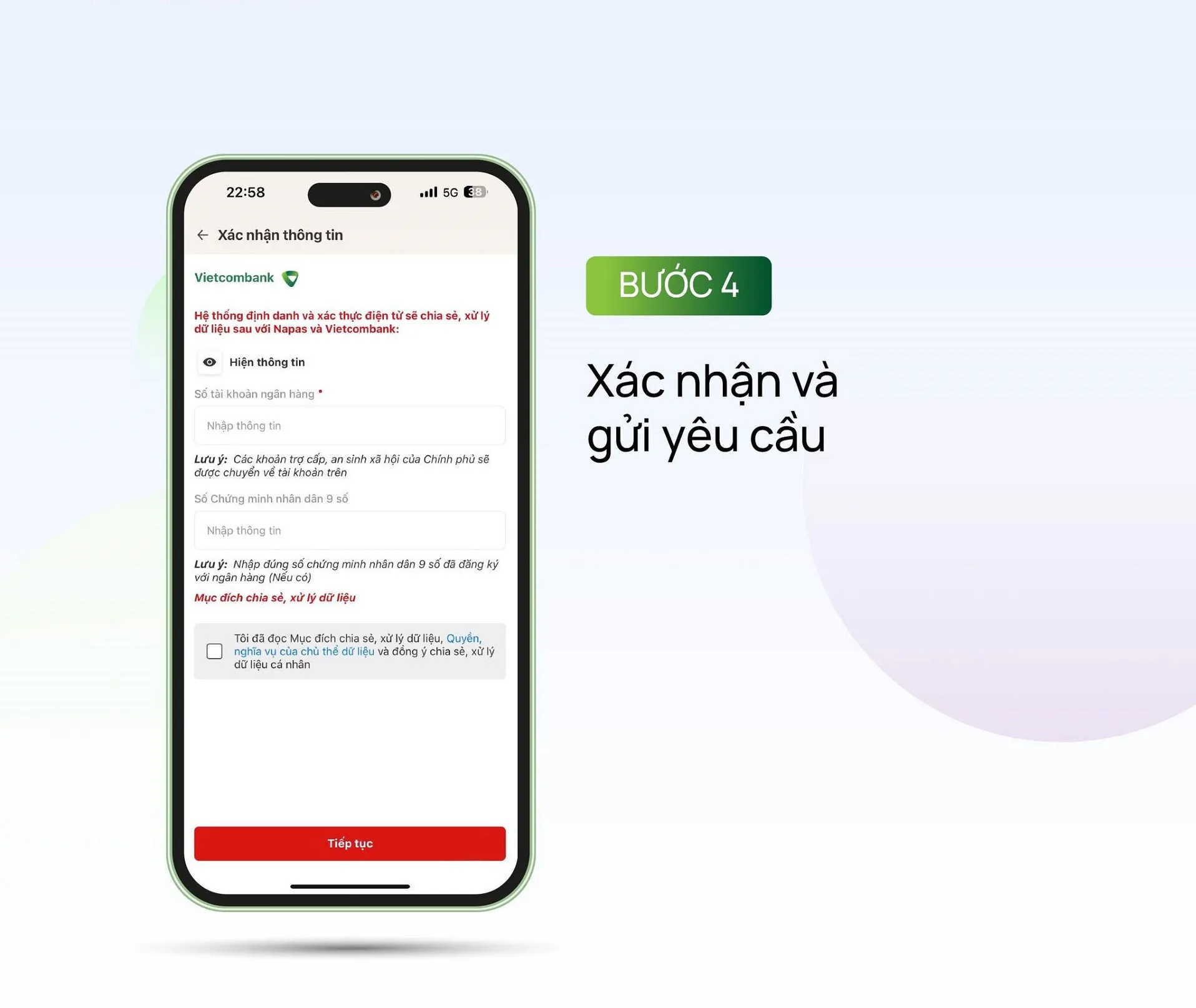 Nguồn: Hướng dẫn của Vietcombank.