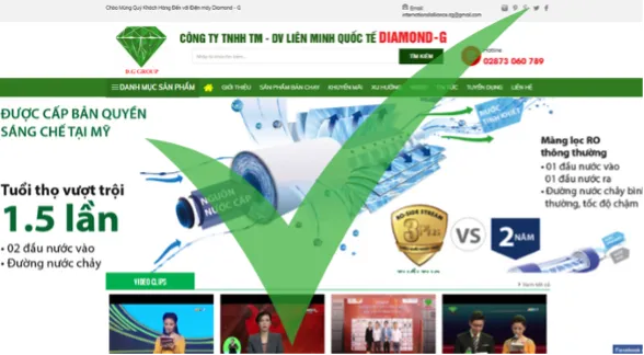 Website chuẩn của Diamond-G