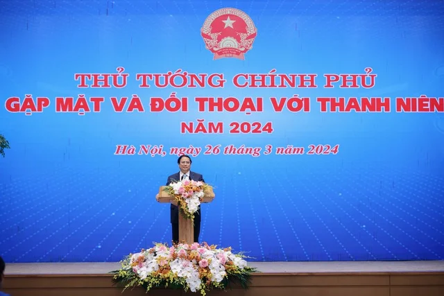 Thủ tướng đề nghị thanh niên Việt Nam phải có "Sáu khát vọng" - Ảnh: VGP/Nhật Bắc