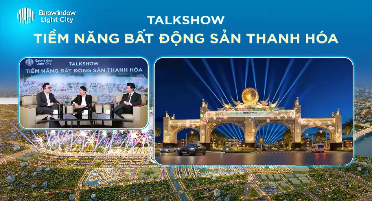 Ảnh toàn cảnh livestream Talkshow “Tiềm năng bất động sản Thanh Hóa”.