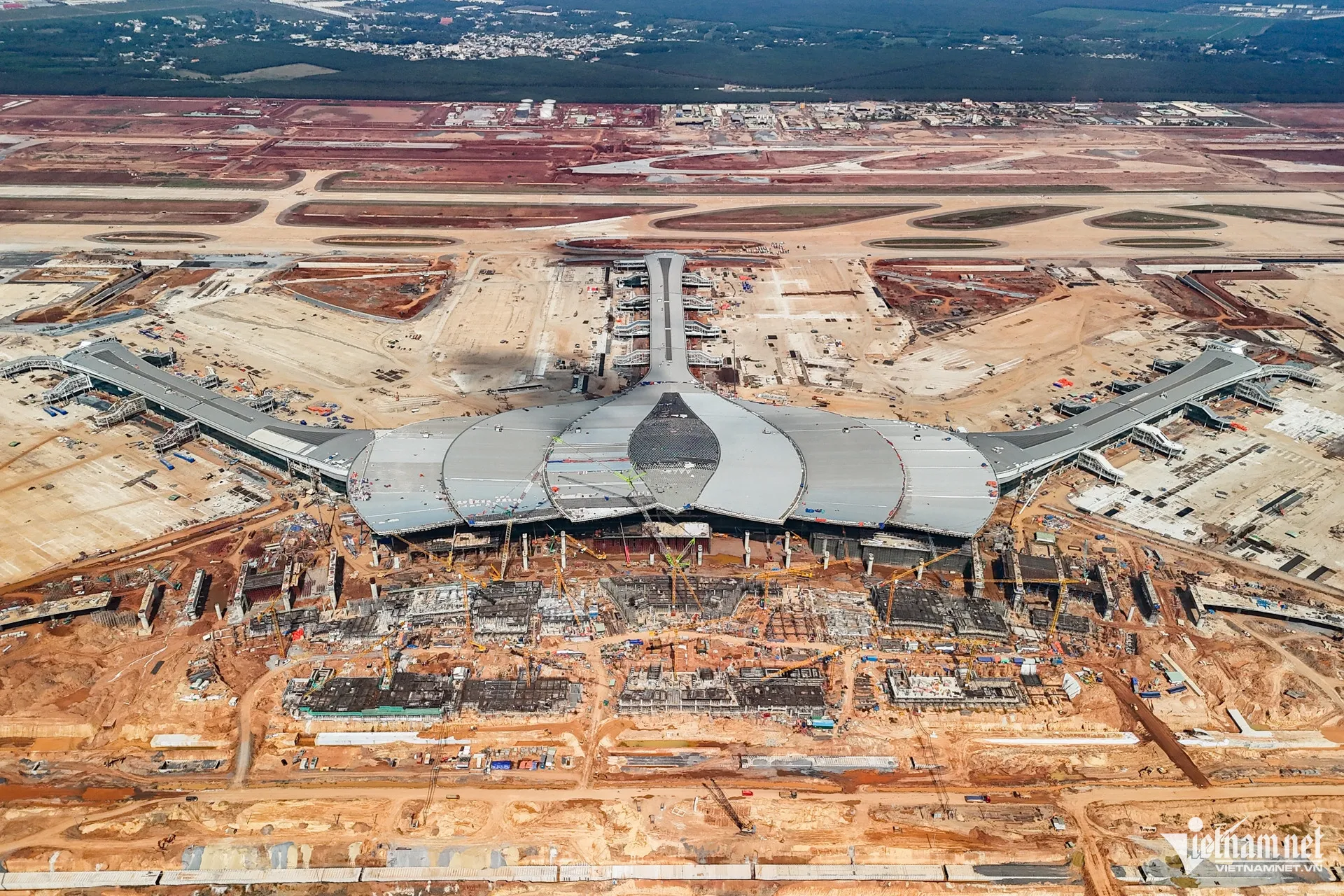 Dự án sân bay Long Thành. Ảnh: Nguyễn Huế