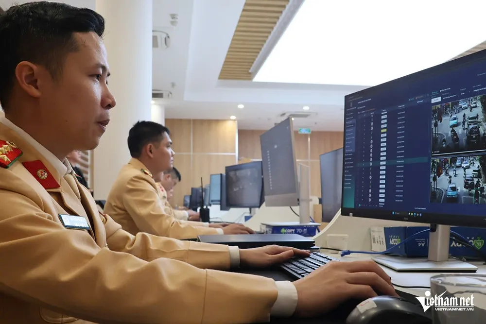 Camera AI hoạt động 24/24h. Ảnh: Đình Hiếu