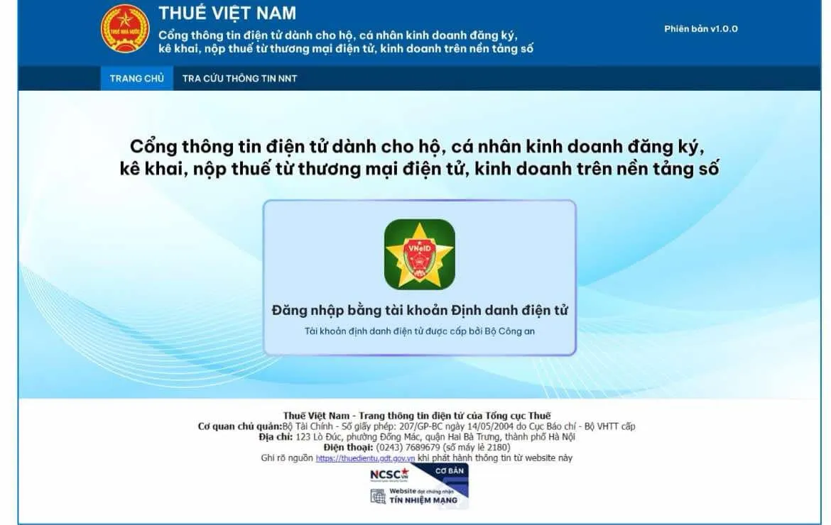 Kê khai nộp thuế tại nhà, người bán hàng online làm theo các bước sau