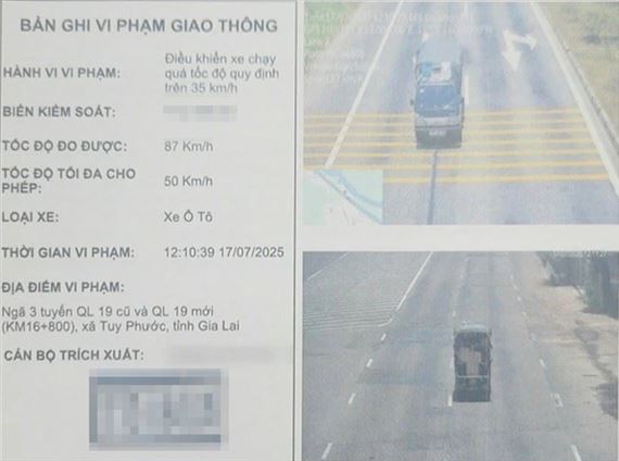 Xe tải quá tốc độ 23 lần tại cùng một vị trí, truy tìm tài xế không đến nộp phạt