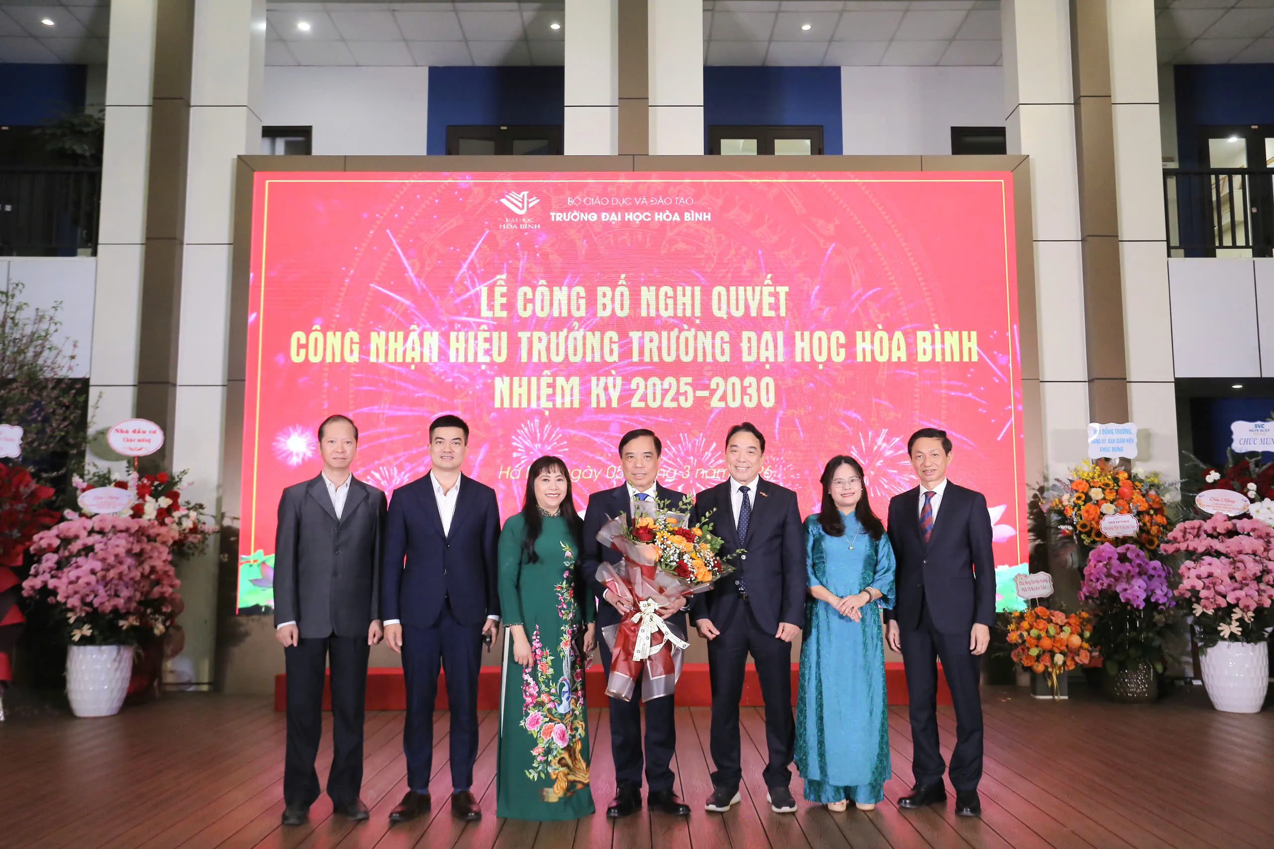 Trường Đại học Hòa Bình bổ nhiệm tân Hiệu trưởng nhiệm kỳ 2025 - 2030