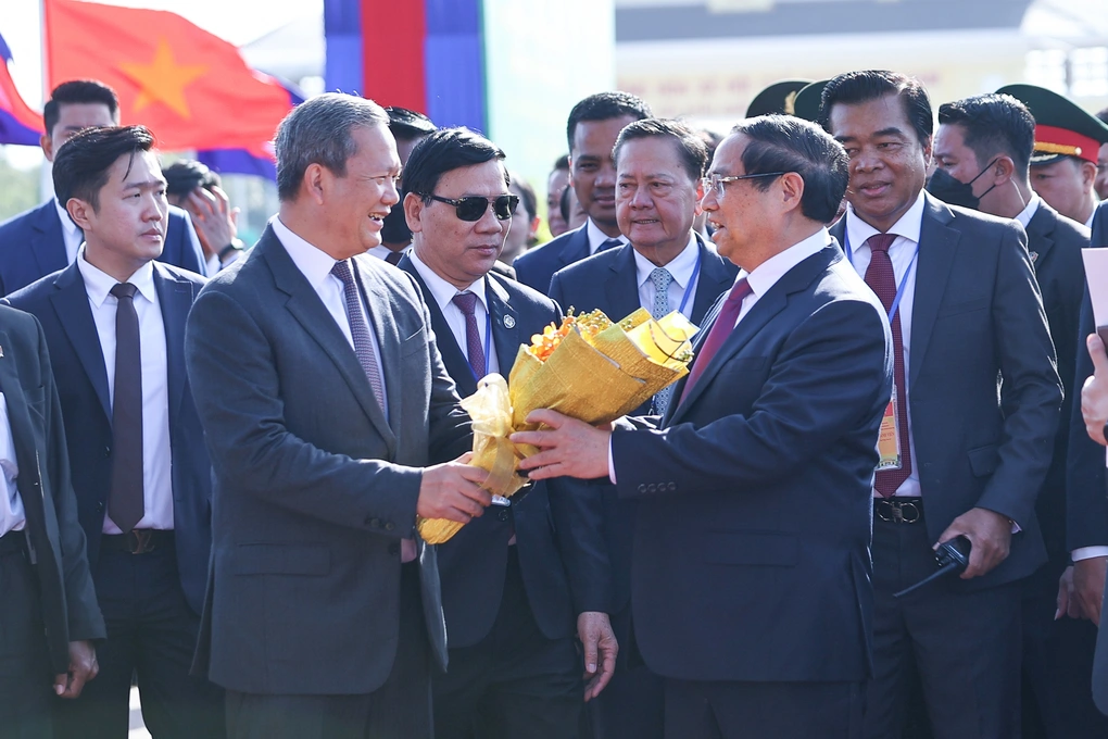 Thủ tướng Phạm Minh Chính dự lễ khai trương cửa khẩu quốc tế Tân Nam