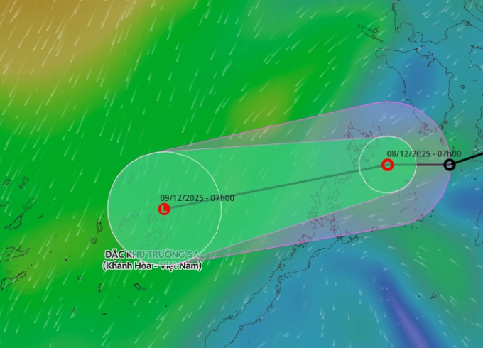 Áp thấp nhiệt đới suy yếu nhanh