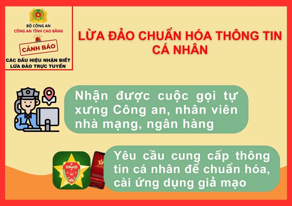 Chiêu lừa hỗ trợ chuẩn hóa thông tin thuê bao di động để chiếm đoạt tài sản