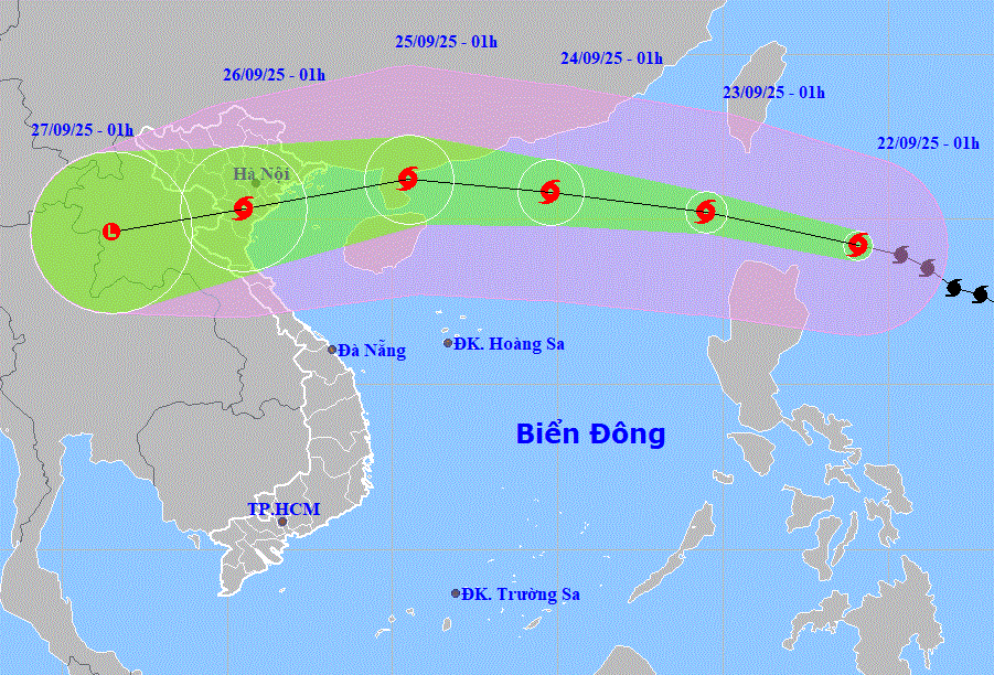 Siêu bão Ragasa hôm nay sẽ vào Biển Đông