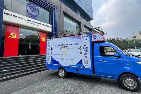 Lần đầu Hà Nội triển khai xe lưu động đến địa phương tiếp nhận thủ tục đất đai