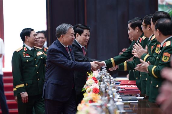 Tổng Bí thư và Chủ tịch nước dự bế mạc Đại hội Đảng bộ Quân đội
