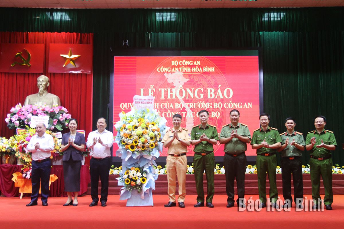 Giám đốc Công an tỉnh Hòa Bình được bổ nhiệm giữ chức vụ Cục trưởng Cục Cảnh sát giao thông 