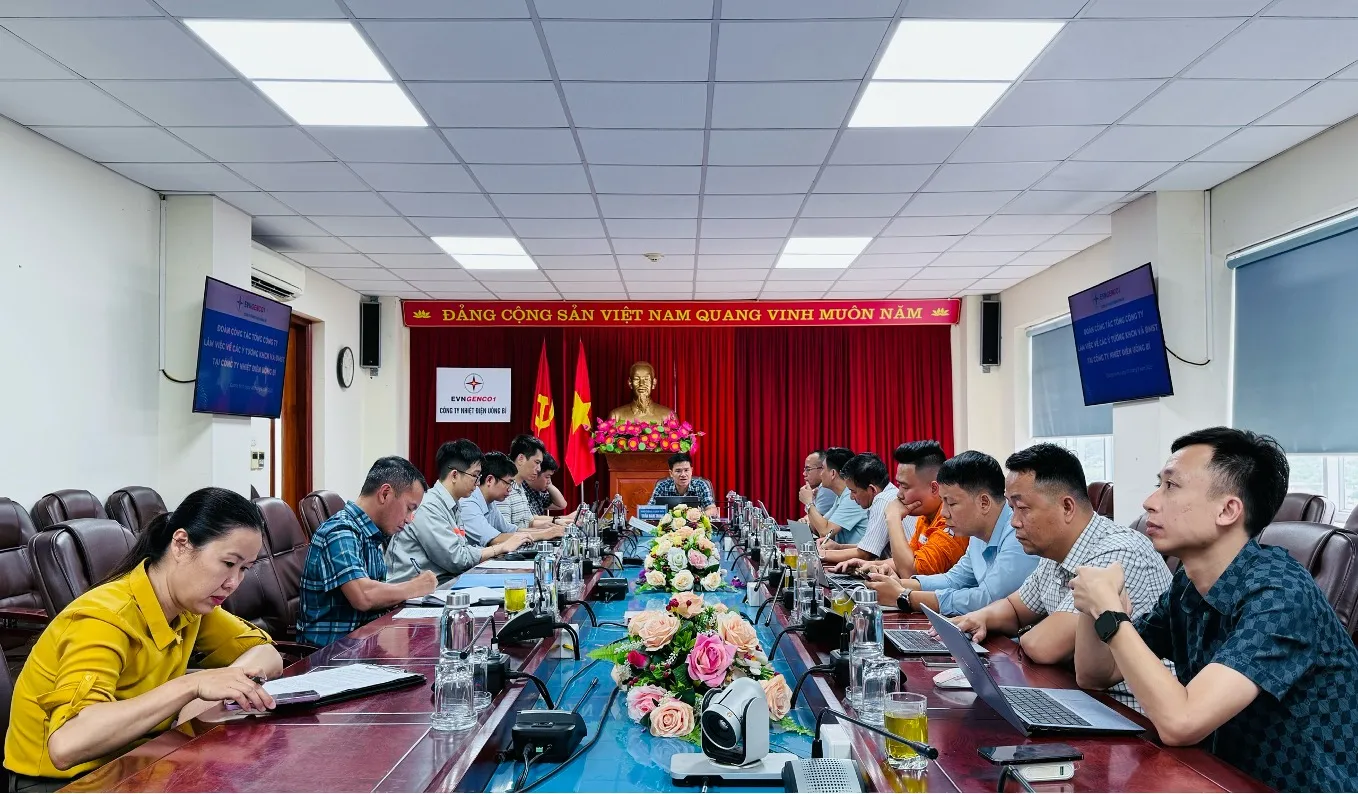 Đoàn lãnh đạo EVNGENCO1 rà soát, đánh giá ý tưởng Khoa học công nghệ đổi mới sáng tạo tại Công ty Nhiệt điện Uông Bí