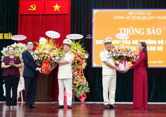 Đại tá Hồ Song Ân được điều động giữ chức Giám đốc Công an tỉnh Quảng Ngãi