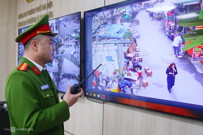 Một ca xử lý lấn chiếm vỉa hè do camera AI phát hiện sẽ như thế nào