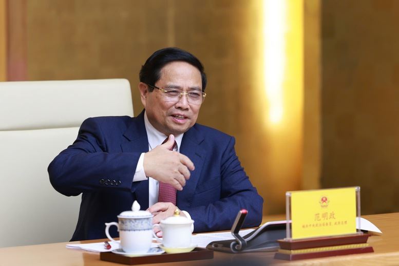 Thủ tướng Phạm Minh Chính tiếp Bí thư Tỉnh ủy Sơn Đông (Trung Quốc)