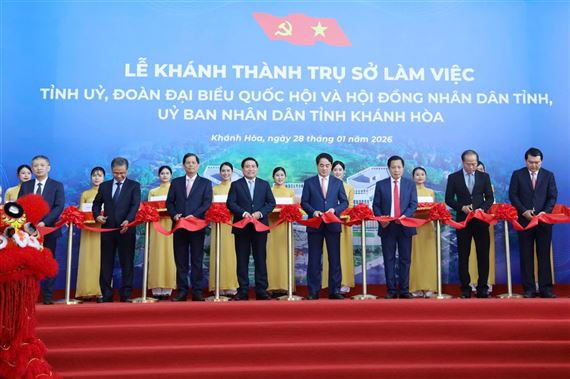 Trụ sở hành chính mới của tỉnh Khánh Hòa hướng tới công sở xanh - cơ quan số