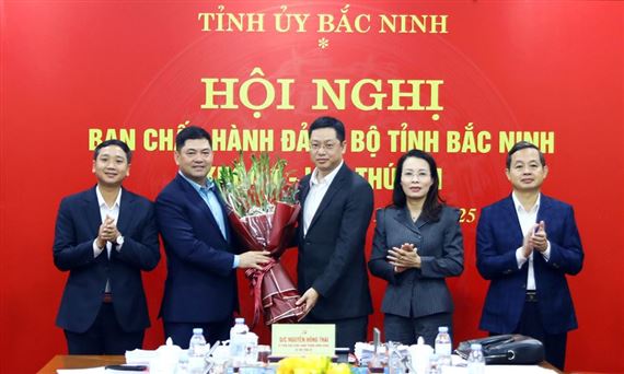 Ông Trần Huy Phương được bầu làm Phó bí thư Tỉnh ủy Bắc Ninh