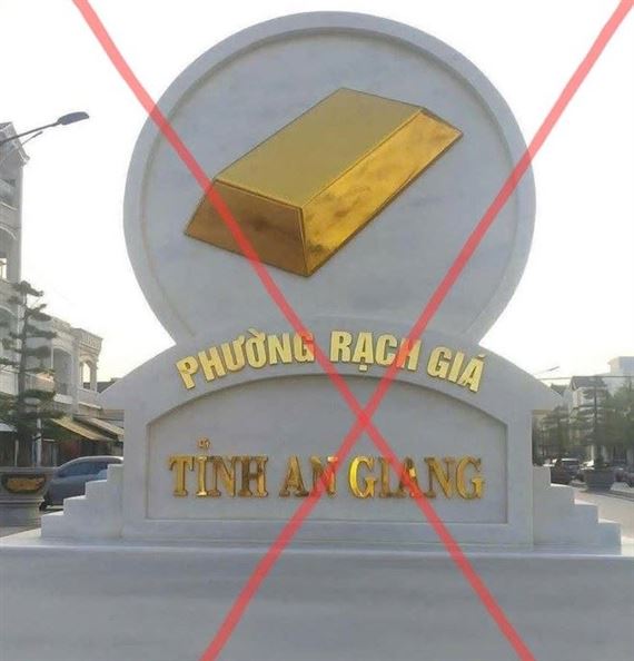 Thực hư biểu tượng thỏi vàng gây xôn xao của phường đông dân nhất cả nước sau sáp nhập