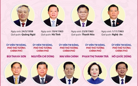 Phân công nhiệm vụ các Phó Thủ tướng Chính phủ