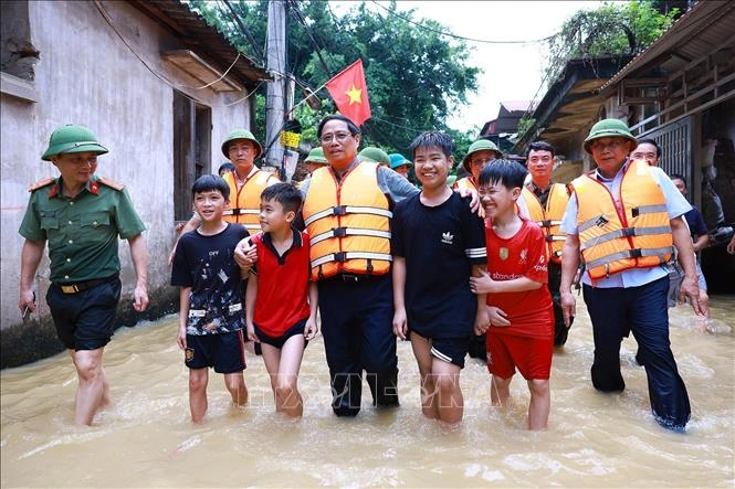 Thủ tướng Phạm Minh Chính trực tiếp chỉ đạo ứng phó, khắc phục lũ lụt tại Bắc Giang