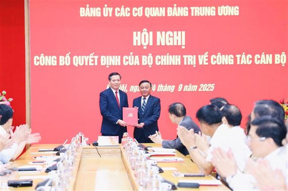 Ông Nguyễn Long Hải giữ chức Phó bí thư Đảng ủy các cơ quan Đảng Trung ương