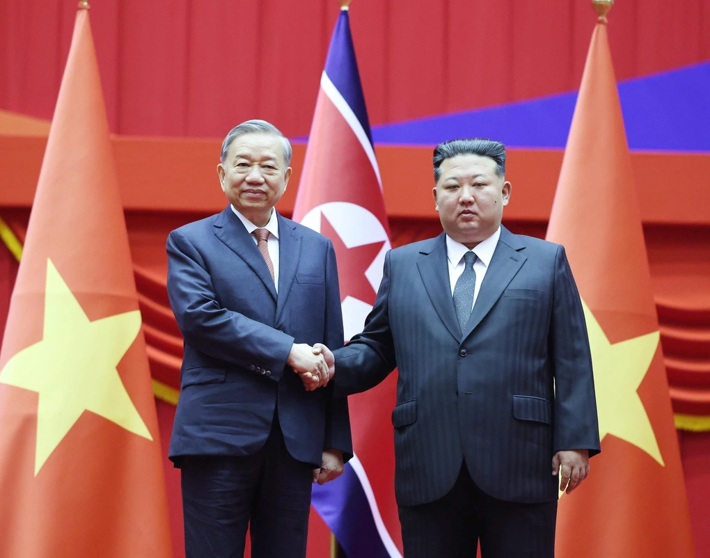 Lễ đón Tổng Bí thư Tô Lâm thăm cấp Nhà nước CHDC Nhân dân Triều Tiên