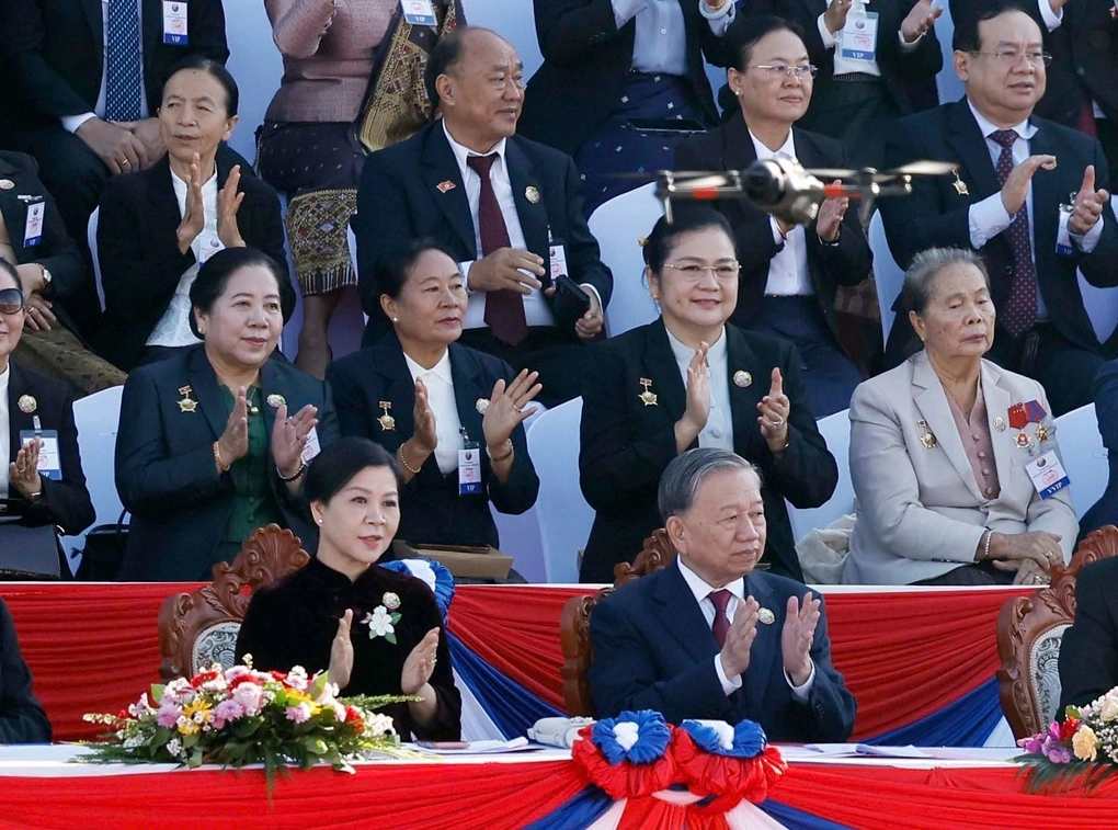 Tổng Bí thư Tô Lâm và Phu nhân dự Lễ kỷ niệm 50 năm Quốc khánh Lào