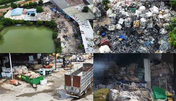 Cơ sở xử lý rác thải công nghiệp núp bóng trang trại tại Hà Nội